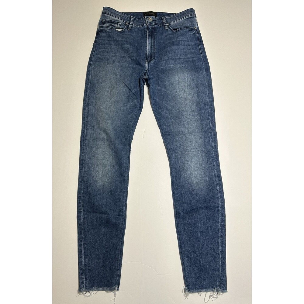 Black Orchid Womens Noah Ankle Fray Skinny Jeans Size 29 X 28 Medium Wash EUC!!!